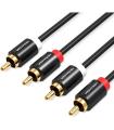 Cable Estreo Vention VAB-R06-B200/ 2x RCA Macho - 2x RCA Macho/ 2m/ Negro