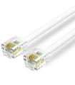 Cable De Telfono RJ11 6P4C Vention IQBWQ / 20m/ Blanco