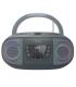 Radio CD Fonestar BOOM-GO-G/ 13W/ Gris