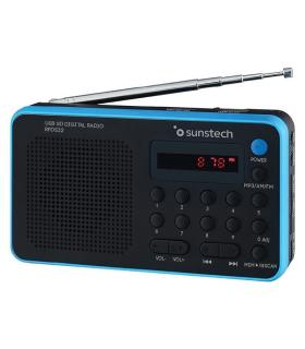 Radio Porttil Sunstech RPDS32BL/ Negra y Azul