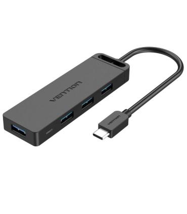 Hub USB Tipo-C Vention TGKBB/ 4xUSB/ 1xMicroUSB PD/ 15cm