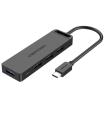 Hub USB Tipo-C Vention TGKBB/ 4xUSB/ 1xMicroUSB PD/ 15cm