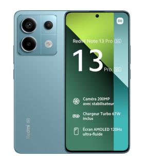 Smartphone Xiaomi Redmi Note 13 Pro NFC 8GB/ 256GB/ 6.67\'/ 5G/ Verde Azulado