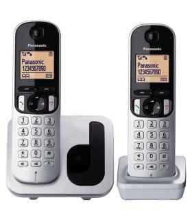 Telfono Inalmbrico Panasonic KX-TGC212PL/ Pack DUO/ Plata