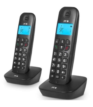 Telfono Inalmbrico SPC Air Pro Duo 7302N/ Pack DUO/ Negro