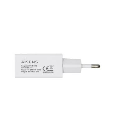 AISENS Cargador USB 10W, 5V 2A, Blanco