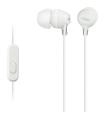 Auriculares Intrauditivos Sony MDR-EX15AP/ Con Micrfono/ Jack 3.5/ Blancos