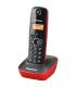 Telfono Inalmbrico Panasonic KX-TG1611/ Negro y Rojo