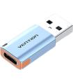 Adaptador USB 3.1 Vention CUAH0/ USB Tipo-C Hembra - USB Macho/ Azul