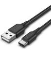 Cable USB 2.0 Tipo-C Vention CTHBD/ USB Tipo-C Macho - USB Macho/ Hasta 60W/ 480Mbps/ 50cm/ Negro