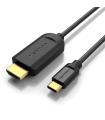 Cable Conversor HDMI 1.4 4K Vention CGUBH/ USB Tipo-C Macho - HDMI Macho/ 2m/ Negro