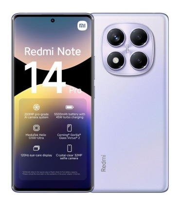 Smartphone Xiaomi Redmi Note 14 Pro 8GB/ 256GB/ 6.67\'/ Purpura