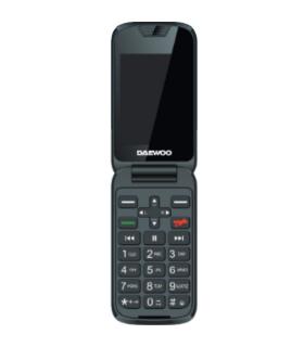 Telfono Mvil Daewoo DW8002BK para Personas Mayores/ Negro