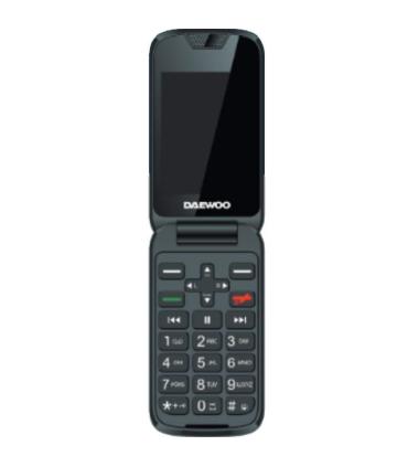 Telfono Mvil Daewoo DW8002BK para Personas Mayores/ Negro