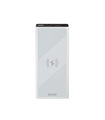 POWERBANK 10000 INDUCCION MAH SAVIO BA-06 BLANCO