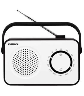 Radio Vintage Con Altavoz Aiwa R-190bw Am/fm Altavoz 4 Y Jack 3.5mm Diseo Soft Touch Stylish Color Blanco