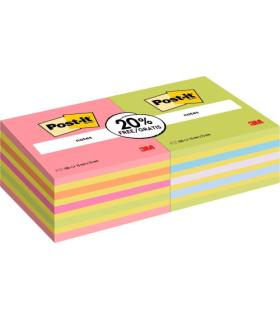 PACK 2 BLOCS 450 HOJAS NOTAS ADHESIVAS 76X76MM COLORES SURTIDOS 2028-OCPPX2 POST-IT 7100321423