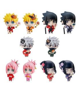 Set figuras megahouse naruto shippuden petit chara land 10th anniversary