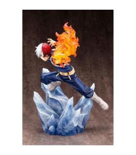 Figura kotobukiya my hero academia artfxj shoto todoroki ver 2 bonus edition pvc escala 1 - 8 26 cm