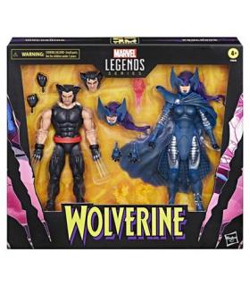 Set figuras hasbro marvel legends series wolverine & lady psylocke