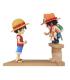 Figura banpresto one piece world collectable log stories luffy y ace 8cm