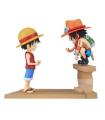 Figura Banpresto One Piece World Collectable Log Stories Luffy Y Ace 8cm