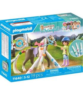 Playmobil set caballo para colorear