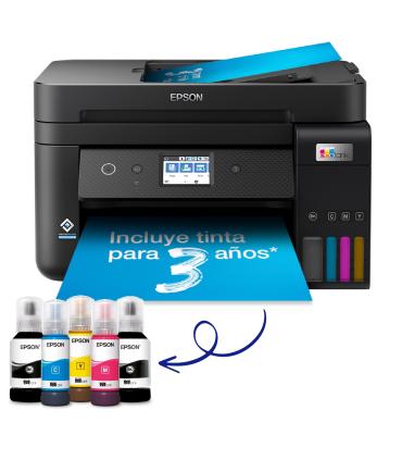 Epson EcoTank Impresora multifunción ET-4850 A4 con depósito de tinta, conexión Wi-Fi