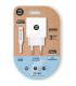 Cargador de Pared Tech One Tech TEC2265/ 1xUSB Tipo-C + Cable Lightning/ 3A/ Blanco