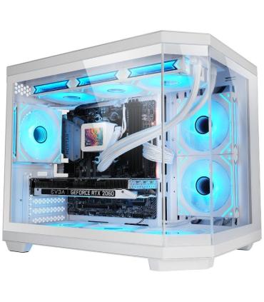 Caja Gaming Minitorre Mars Gaming MC-3TCOREM/ Blanca