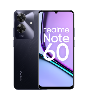 realme Note 60 17,1 cm (6.74\") SIM doble Android 14 4G USB Tipo C 4 GB 128 GB 5000 mAh Negro, Color mrmol