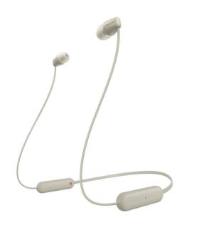 Auriculares Inalmbrico Intrauditivos Sony WI-C100/ con Micrfono/ Bluetooth/ Beige