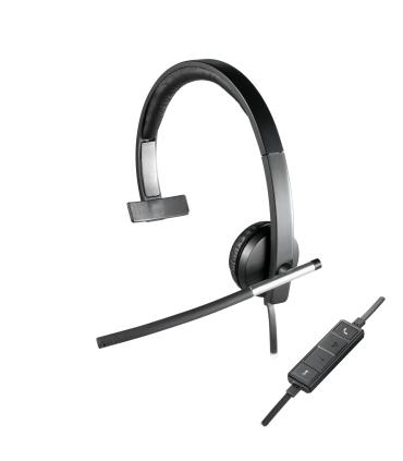 Logitech H650e Auriculares Alámbrico Diadema Oficina Centro de llamadas USB tipo A Negro, Plata