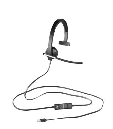 Logitech H650e Auriculares Alámbrico Diadema Oficina Centro de llamadas USB tipo A Negro, Plata