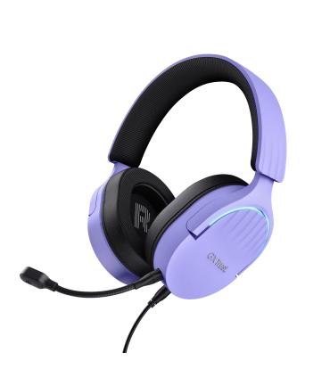 Trust GXT 490P FAYZO Auriculares Alámbrico Diadema Juego USB tipo A Negro, Púrpura