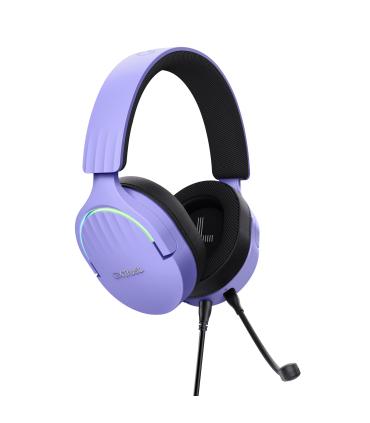 Trust GXT 490P FAYZO Auriculares Alámbrico Diadema Juego USB tipo A Negro, Púrpura