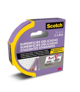 ROLLO CINTA ADHESIVA DE ENMASCARAR PINTOR SUPERFICIES DELICADAS 24MM X 41M SCOTCH 7100324370