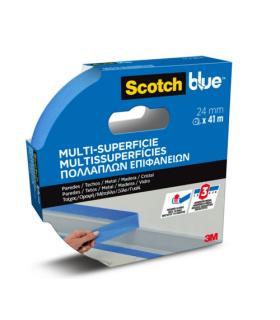 ROLLO CINTA ADHESIVA DE ENMASCARAR PINTOR SCOTCHBLUE MULTISUPERFICIE 24MM X 41M SCOTCH 7100289922