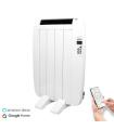 Yoevu Radiador Elctrico Bajo Consumo 4 Elementos 600w De Pared O Pie Blanco