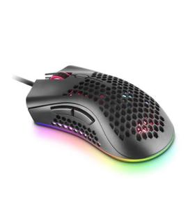 Mouse Mars Gaming Rgb Mmex Diseo Hive Black 50-32000 Dpi Pixart 3389pro Switch Superficie Perforada Iluminacion Rgb Chroma