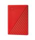 Western Digital My Passport disco duro externo 2000 GB Rojo