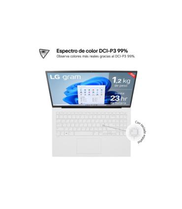 LG GRAM DE 15 PULGADAS LAPTOP LIGERO DE 16GB RAM INTEL CORE ULTRA 7 WINDOWS 11, PANTALLA IPS ANTIRREFLEJO