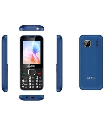 Telfono Mvil Qubo X-240BL para Personas Mayores/ Azul