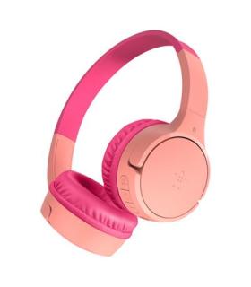 Headset Bluetooth Belkin Aud002btbpkv3 Supraaural Carga Por Usb-c Color Rosa  Kids