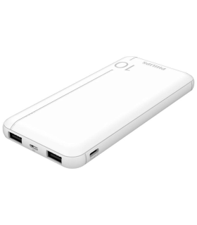 Powerbank 10000mAh Philips DLP1810NW/62/ Blanca