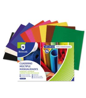 CUADERNO MULTIPLES MANUALIDADES 42 HOJAS COLORES 32 X 22 CM. BISMARK 322741