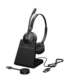 Jabra 9559-455-111 auricular y casco Auriculares Inalámbrico Diadema Oficina Centro de llamadas Negro, Titanio