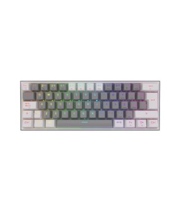 Redragon - FIZZ PRO Teclado Mecanico Gaming Inalmbrico RGB Espaol LA Gris/Blanco