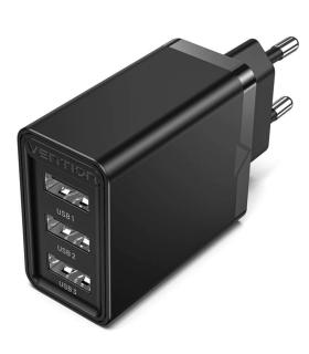 Cargador de Pared Vention FEAB0-EU/ 3xUSB