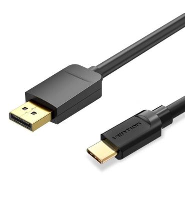 Cable Conversor Vention CGYBF/ USB Tipo-C Macho - DisplayPort Macho/ 1.5m/ Negro